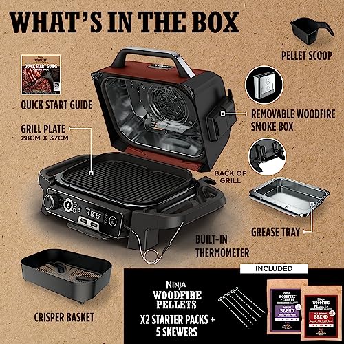 Ninja Woodfire Electric Outdoor BBQ Grill