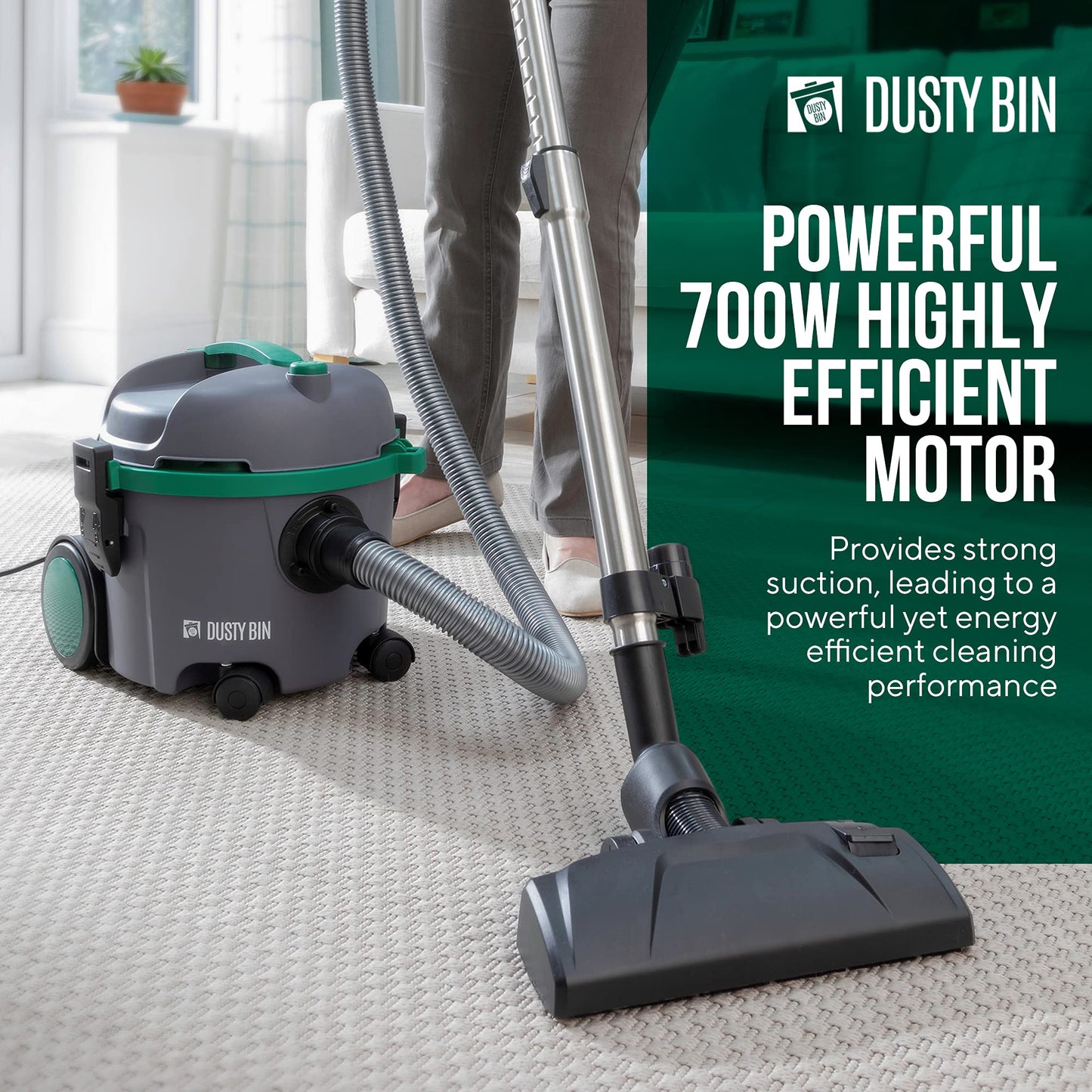 Dusty Bin Bagless Cylinder Vacuum Cleaners
