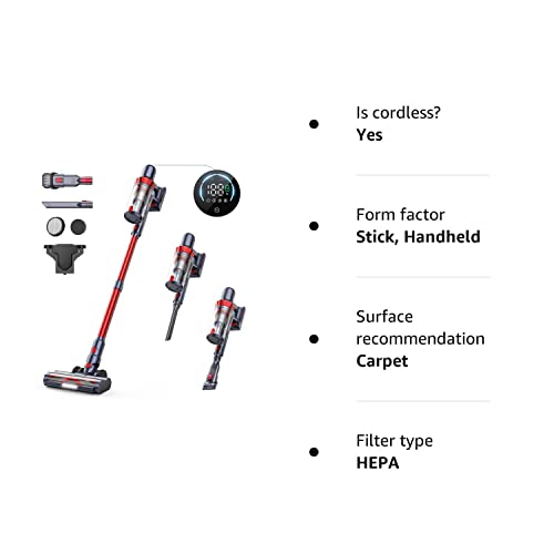 HONITURE S13 Cordless Vacuum Cleaner 450W Stick Vacuum Cleaner