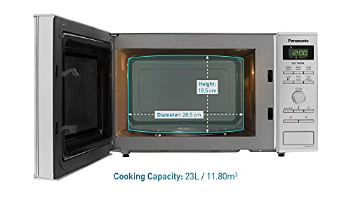 Panasonic NN-SD27HSBPQ Solo Inverter Microwave Oven, 23 Litre, 1000 W, Stainless Steel