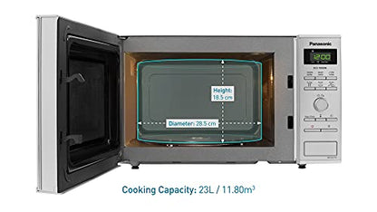 Panasonic NN-SD27HSBPQ Solo Inverter Microwave Oven, 23 Litre, 1000 W, Stainless Steel