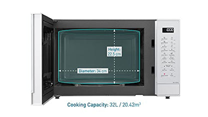 Panasonic NN-ST45KWBPQ Microwave Oven, 32 Litres, 1000W