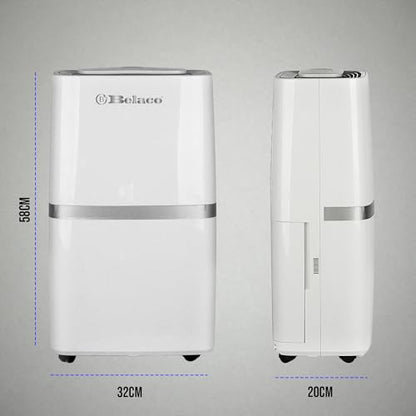 Belaco 20L/Day Dehumidifier, Portable Dehumidifiers for Home