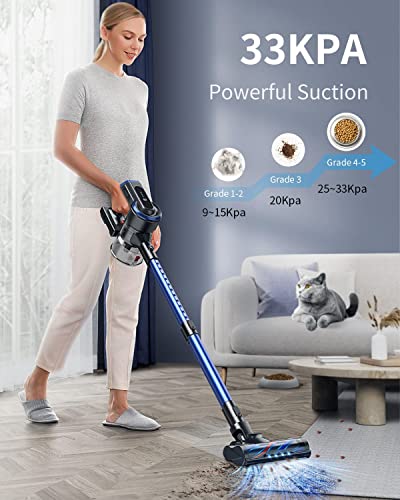 HONITURE Cordless Vacuum Cleaner 450W/38KPa Stick Vacuum Cleaners