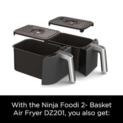 Ninja DZ201 Foodi 6-in-1 2-Basket Air Fryer