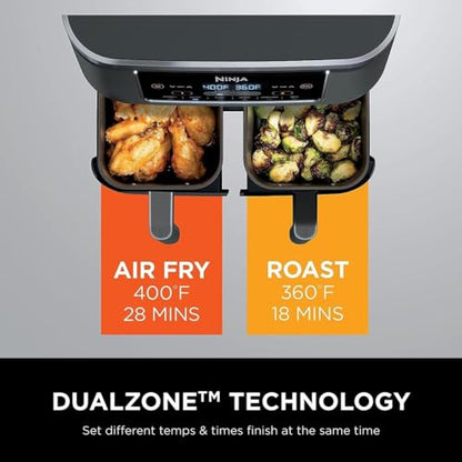 Ninja DZ201 Foodi 6-in-1 2-Basket Air Fryer
