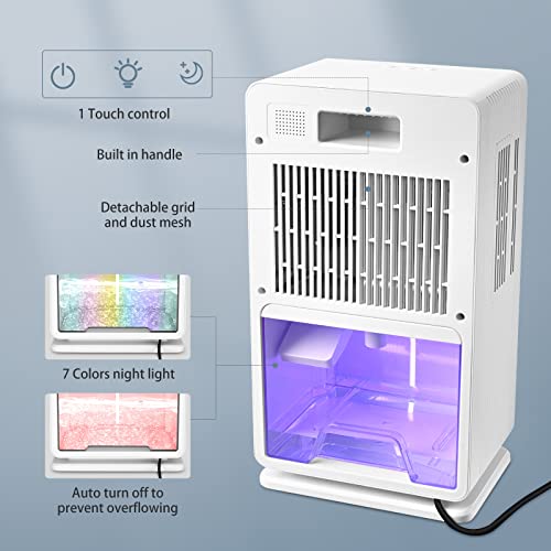 GJCrafts 3000ML Dehumidifier, Dehumidification by Condensing Technology