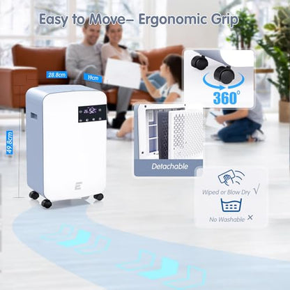 Dehumidifier, EEIEER 10L/Day Dehumidifiers