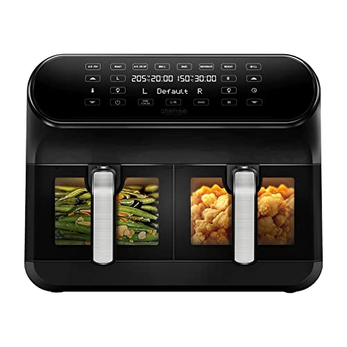 CHEFREE Dual Air Fryer, 8L Family Sized