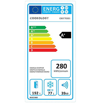 Cookology Sliding Hinge Integrated Combi Fridge Freezer