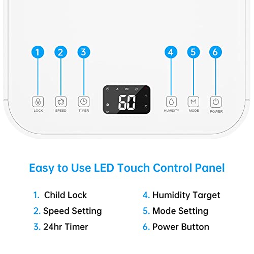 Hangsun 12L Dehumidifier with Digital Humidity Display
