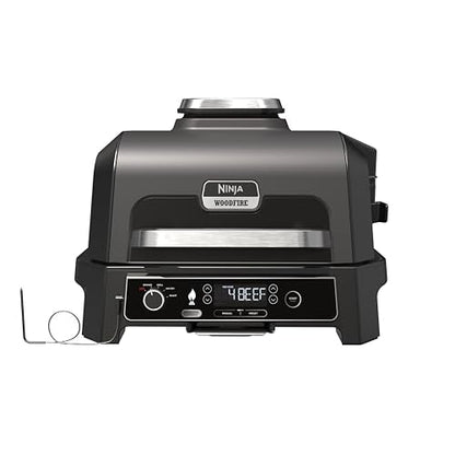 Ninja Woodfire Pro XL Electric BBQ Grill & Smoker with Digital Probe