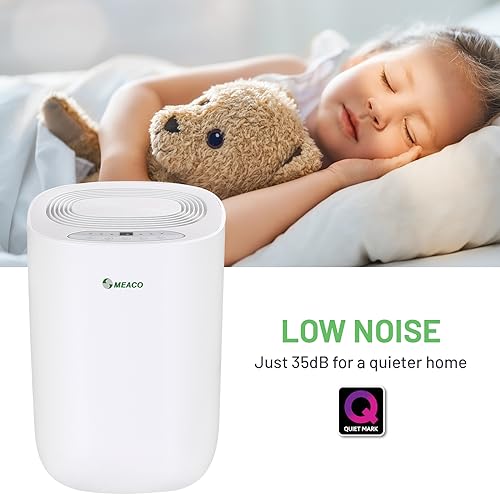 Meaco MeacoDry ABC Dehumidifier (White)  Ultra Quiet Dehumidifier