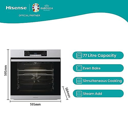 Hisense BSA65222AXUK 77L Built-in Electric Single Oven