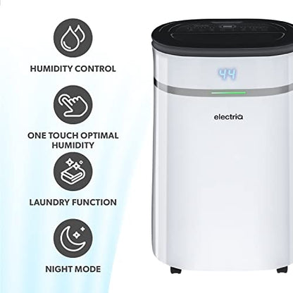 electriQ 12L Low Energy Dehumidifier. Eliminates damp, condensation