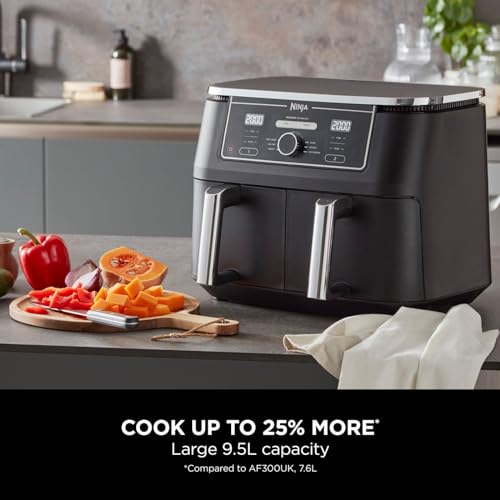 Ninja Foodi MAX Dual Zone Digital Air Fryer Black AF400UK