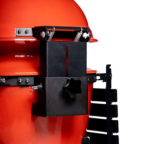 Kettle Joe Charcoal Grill in Red with Hinged Lid