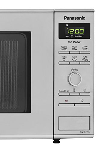 Panasonic NN-SD27HSBPQ Solo Inverter Microwave Oven, 23 Litre, 1000 W, Stainless Steel