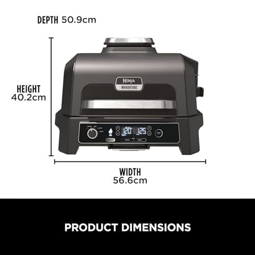 Ninja Woodfire Pro XL Electric BBQ Grill & Smoker with Digital Probe