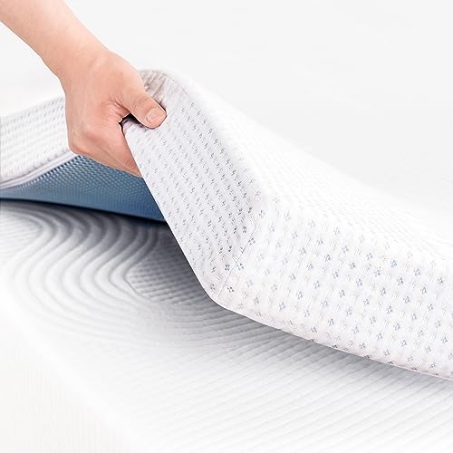 CHUN YI 3 inch Thick Single Memory Foam Mattress Topper