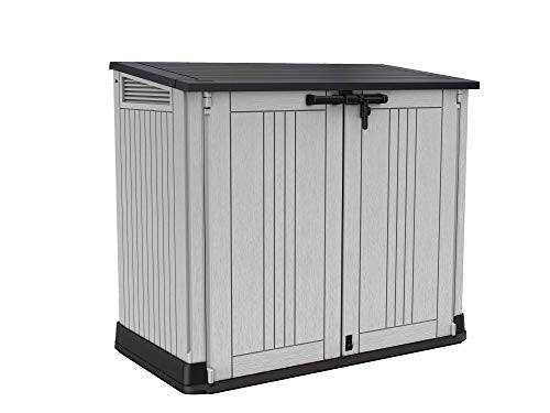Keter Store It Out Nova Outdoor Garden Furniture Storage Shed Light Grey