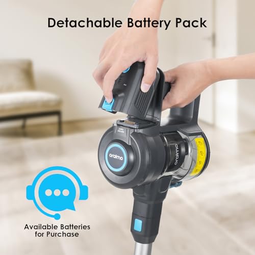 Oraimo Cordless Vacuum Cleaner, 6-in-1 Self-Standing Stick Vacuum Cleaner