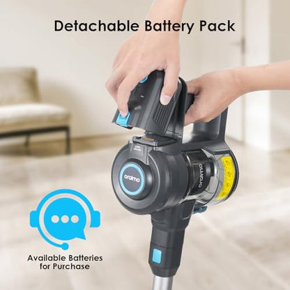 Oraimo Cordless Vacuum Cleaner, 6-in-1 Self-Standing Stick Vacuum Cleaner