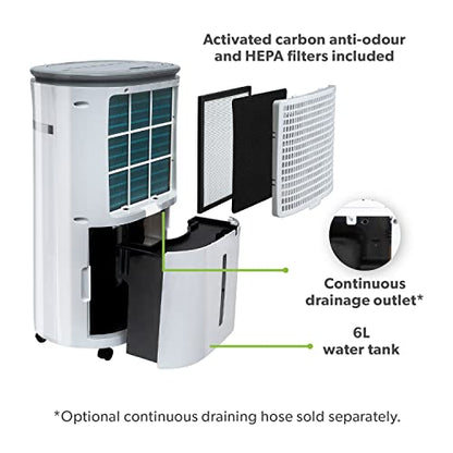 electriQ 12L Low Energy Dehumidifier