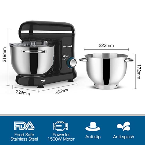 Stand Mixer, Vospeed Food Mixer Dough Blender