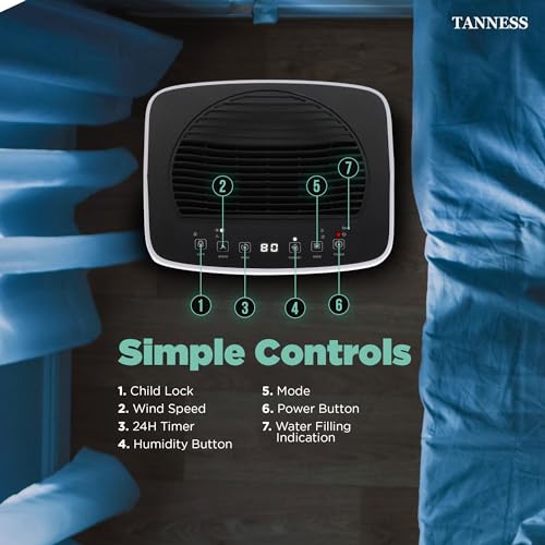 Tanness 12L Dehumidifier, Dehumidifiers For Home