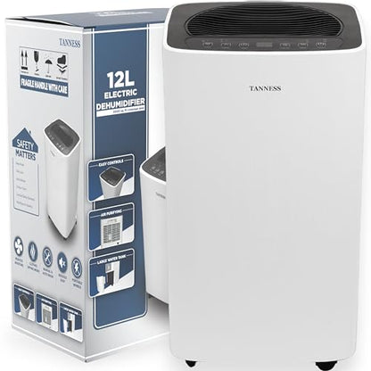 Tanness 12L Dehumidifier, Dehumidifiers For Home