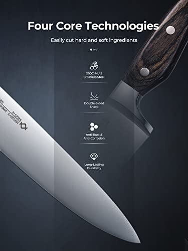 AMEGAT 15-Piece Knife Set