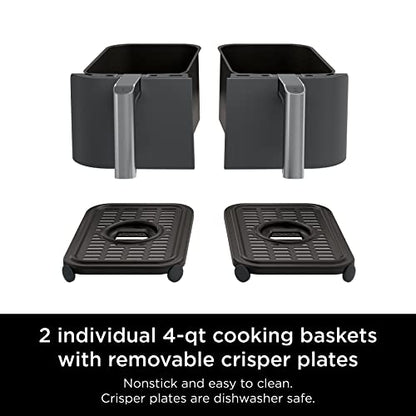Ninja DZ201 Foodi 6-in-1 2-Basket Air Fryer
