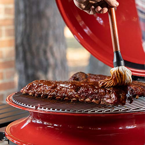 Kettle Joe Charcoal Grill in Red with Hinged Lid