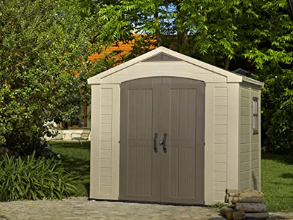 Keter Factor Outdoor Plastic Garden Storage Shed