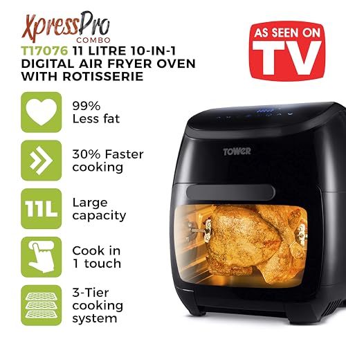 Tower T17076 Xpress Pro Combo 10-in-1 Digital Air Fryer