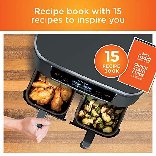 Ninja DZ201 Foodi 6-in-1 2-Basket Air Fryer