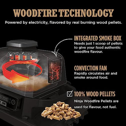 Ninja Woodfire Electric Outdoor BBQ Grill