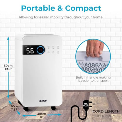 Dehumidifier 12L/Day with Digital Humidity Display