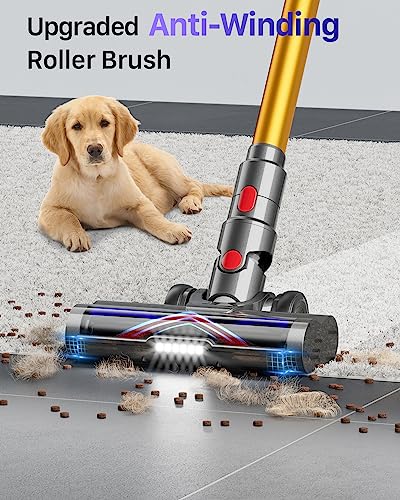 HOMPANY Cordless Vacuum Cleaner, 40KPa Cordless Hoover Up to 60 Mins