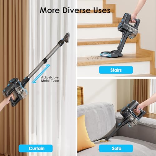 Oraimo Cordless Vacuum Cleaner, 6-in-1 Self-Standing Stick Vacuum Cleaner