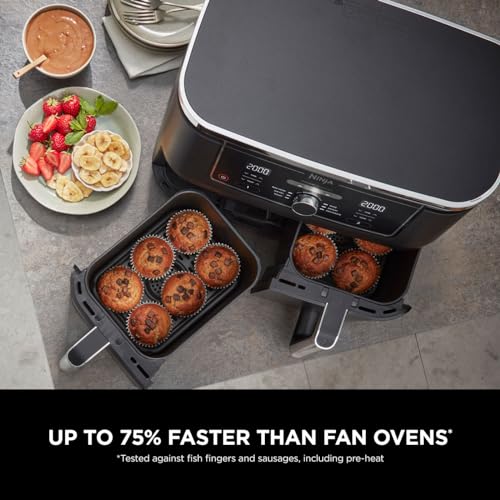 Ninja Foodi MAX Dual Zone Digital Air Fryer Black AF400UK