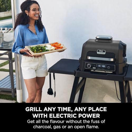 Ninja Woodfire Pro XL Electric BBQ Grill & Smoker with Digital Probe