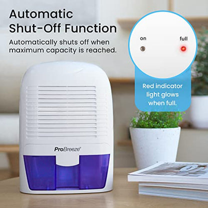 Pro Breeze Dehumidifier 1500ml Portable Air Dehumidifier