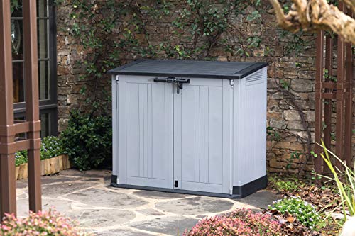 Keter Store It Out Nova Outdoor Garden Furniture Storage Shed Light Grey
