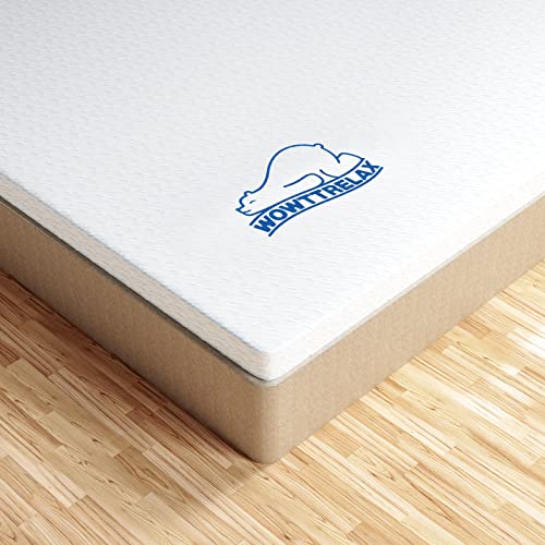 WOWTTRELAX Dual-Layer 2 Inch Memory Foam Mattress Topper