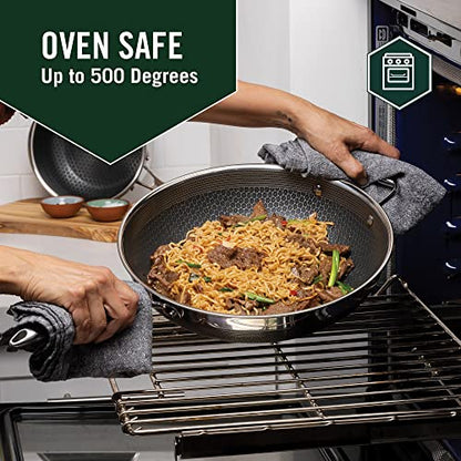 HexClad Hybrid Nonstick Wok