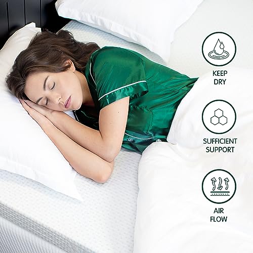 CHUN YI 3 inch Thick Single Memory Foam Mattress Topper