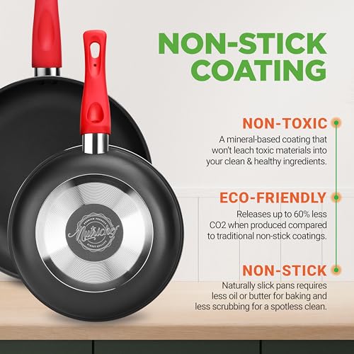 NutriChef 21-Piece Nonstick Cookware Set