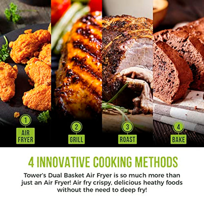 Tower T17088 Vortx 9L Duo Basket Air Fryer